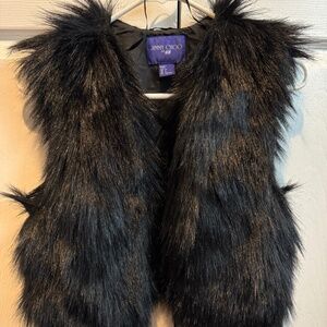 Jimmy Choo for H&M Black Faux-Fur Vest